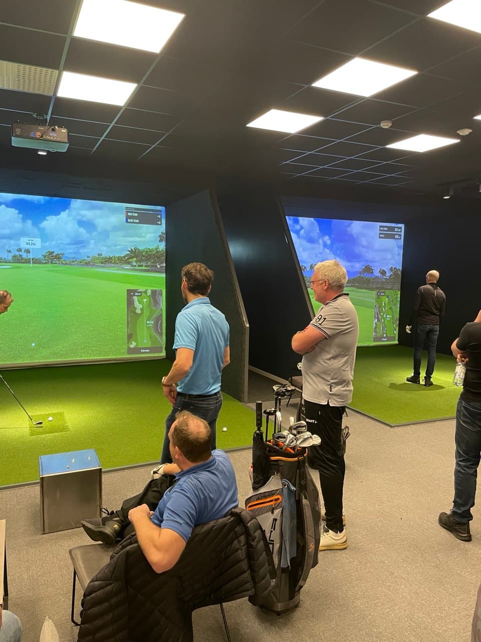 Simulatorgolf i studion